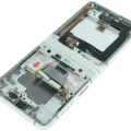 Inner OLED Assembly With Frame Compatible For Samsung Galaxy Z Flip 3 5G (F711) (Service Pack) (Silver) (Bespoke)