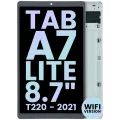 LCD Assembly With Frame Compatible For Samsung Galaxy Tab A7 Lite WiFi (T220) (Service Pack) (White)