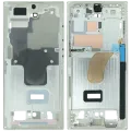 Mid-Frame Housing Compatible For Samsung Galaxy S23 Ultra (S918) (Service Pack) (Cream)