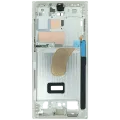 Mid-Frame Housing Compatible For Samsung Galaxy S23 Ultra (S918) (Service Pack) (Cream)