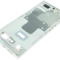 Mid-Frame Housing Compatible For Samsung Galaxy S23 Ultra (S918) (Service Pack) (Cream)