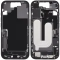 Середня рамка зі шлейфом зарядки й дрібними деталями для iPhone 17 (EU / Global Version) (Used OEM Pull: Grade A) (чорний)