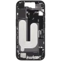 Середня рамка зі шлейфом зарядки й дрібними деталями для iPhone 17 (EU / Global Version) (Used OEM Pull: Grade A) (чорний)