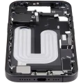 Середня рамка зі шлейфом зарядки й дрібними деталями для iPhone 17 (EU / Global Version) (Used OEM Pull: Grade A) (чорний)