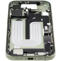 Mid-Frame Housing W/ Charging Port Flex & Small Parts For iPhone 17 (EU / Global Version) (Used OEM Pull: Grade A) (Sage)