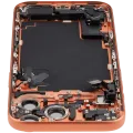 Back Housing W/ Charging Port Flex & Small Parts Compatible For iPhone 17 Pro Max (EU / Global Version) (Used OEM Pull: Grade A) (Cosmic Orange)
