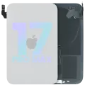 Заднє скло з магнітом MagSafe і NFC для iPhone 17 Pro Max (Service Pack) (сріблястий)