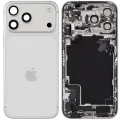 Back Housing W/ Charging Port Flex & Small Parts Compatible For iPhone 17 Pro Max (EU / Global Version) (Used OEM Pull: Grade A) (Silver)