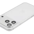 Back Housing W/ Charging Port Flex & Small Parts Compatible For iPhone 17 Pro Max (EU / Global Version) (Used OEM Pull: Grade A) (Silver)