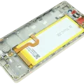 LCD Assembly With Frame For Huawei P8 Lite ALE-L21 (2015) (Huawei Genuine) (Gold)