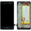 LCD Assembly With Frame For Huawei P8 Lite ALE-L21 (2015) (Huawei Genuine) (Black)