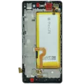 LCD Assembly With Frame For Huawei P8 Lite ALE-L21 (2015) (Huawei Genuine) (Black)