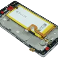 LCD Assembly With Frame For Huawei P8 Lite ALE-L21 (2015) (Huawei Genuine) (Black)