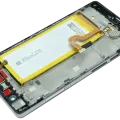LCD Assembly With Frame For Huawei P8 Lite ALE-L21 (2015) (Huawei Genuine) (Black)