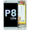 LCD Assembly With Frame For Huawei P8 Lite ALE-L21 (2015) (Huawei Genuine) (White)