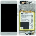 OLED Assembly With Frame For Huawei P9 Lite (VNS-L21) (Huawei Genuine) (White)