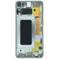 OLED Assembly With Frame For Samsung Galaxy S10E (Service Pack) (Silver)