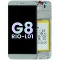 LCD Assembly With Frame For Huawei G8 RIO-L01 (Huawei Genuine) (White)