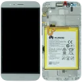 LCD Assembly With Frame For Huawei G8 RIO-L01 (Huawei Genuine) (White)