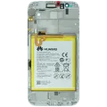 LCD Assembly With Frame For Huawei G8 RIO-L01 (Huawei Genuine) (White)