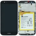 LCD Assembly With Frame For Huawei G8 RIO-L01 (Huawei Genuine) (Black)