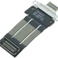 Charging Port Flex Cable For iPad Pro 11" A2377 (2021) / Pro 11" A2759 (2022) / iPad Pro 12.9" A2378 (2021) / Pro 12.9" A2436 (2022) (Pull A) (White)