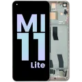 OLED Assembly With Frame For Xiaomi Mi 11 Lite (Genuine) (Pink)