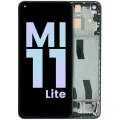 OLED Assembly With Frame For Xiaomi Mi 11 Lite 5G (Genuine) (Black)