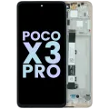 LCD Assembly With Frame For Xiaomi Poco X3 Pro (Genuine) (Gold)