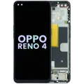 OLED Assembly With Frame For OPPO Reno 4 5G CPH2091 (Genuine) (Black)