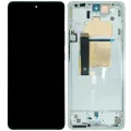 OLED Assembly With Frame For Motorola Edge 30 Fusion XT2243 (Genuine OEM) (White)