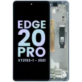 OLED Assembly With Frame For Motorola Edge 20 Pro XT2153 (Genuine OEM) (White)