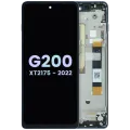 LCD Assembly With Frame For Motorola Moto G200 XT2175 (Genuine OEM) (Blue)