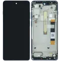 LCD Assembly With Frame For Motorola Moto G200 XT2175 (Genuine OEM) (Blue)