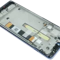 LCD Assembly With Frame For Motorola Moto G200 XT2175 (Genuine OEM) (Blue)