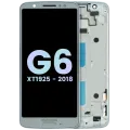 LCD Assembly With Frame For Motorola Moto G6 XT1925 (Genuine OEM) (Silver)