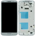LCD Assembly With Frame For Motorola Moto G6 XT1925 (Genuine OEM) (Silver)