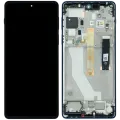 OLED Assembly With Frame For Motorola Edge 20 Pro XT2153 (Genuine OEM) (Midnight Blue)