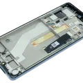 OLED Assembly With Frame For Motorola Edge 20 Pro XT2153 (Genuine OEM) (Midnight Blue)