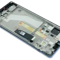 OLED Assembly With Frame For Motorola Edge 20 Pro XT2153 (Genuine OEM) (Midnight Blue)