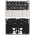 Top Case with Battery and Keyboard (ANSI US) For MacBook Air 13" A3240 (2025) (Used OEM Pull: Grade A) (Starlight)