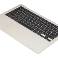 Top Case with Battery and Keyboard (ANSI US) For MacBook Air 13" A3240 (2025) (Used OEM Pull: Grade A) (Starlight)