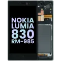 LCD Assembly With Frame For Nokia Lumia 830 RM-985 (Genuine) (Black)