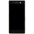 LCD Assembly With Frame For Sony Xperia M5 E5603 (Genuine) (Gold)