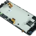 LCD Assembly With Frame For HTC One Mini 2 (Genuine) (Gray)