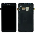 LCD Assembly With Frame For Sony Xperia E4g E2003 (Genuine) (Black)