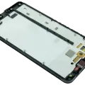 LCD Assembly With Frame For Microsoft Lumia 640XL RM-1062 (Genuine) (Black)