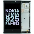 LCD Assembly With Frame For Nokia Lumia 925 RM-892 (Genuine) (Silver)