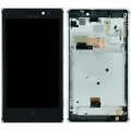 LCD Assembly With Frame For Nokia Lumia 925 RM-892 (Genuine) (Silver)