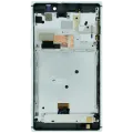 LCD Assembly With Frame For Nokia Lumia 925 RM-892 (Genuine) (Silver)